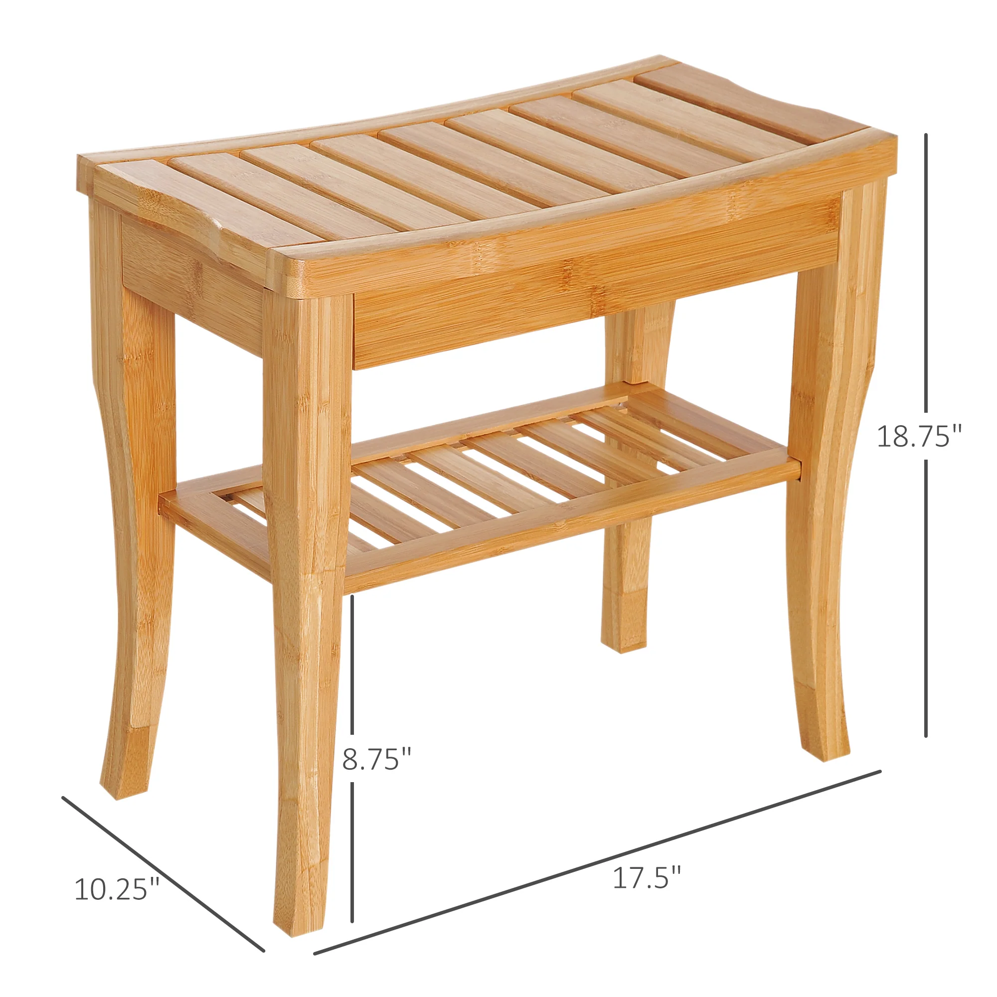 Bamboo Shower Stool - Image 6