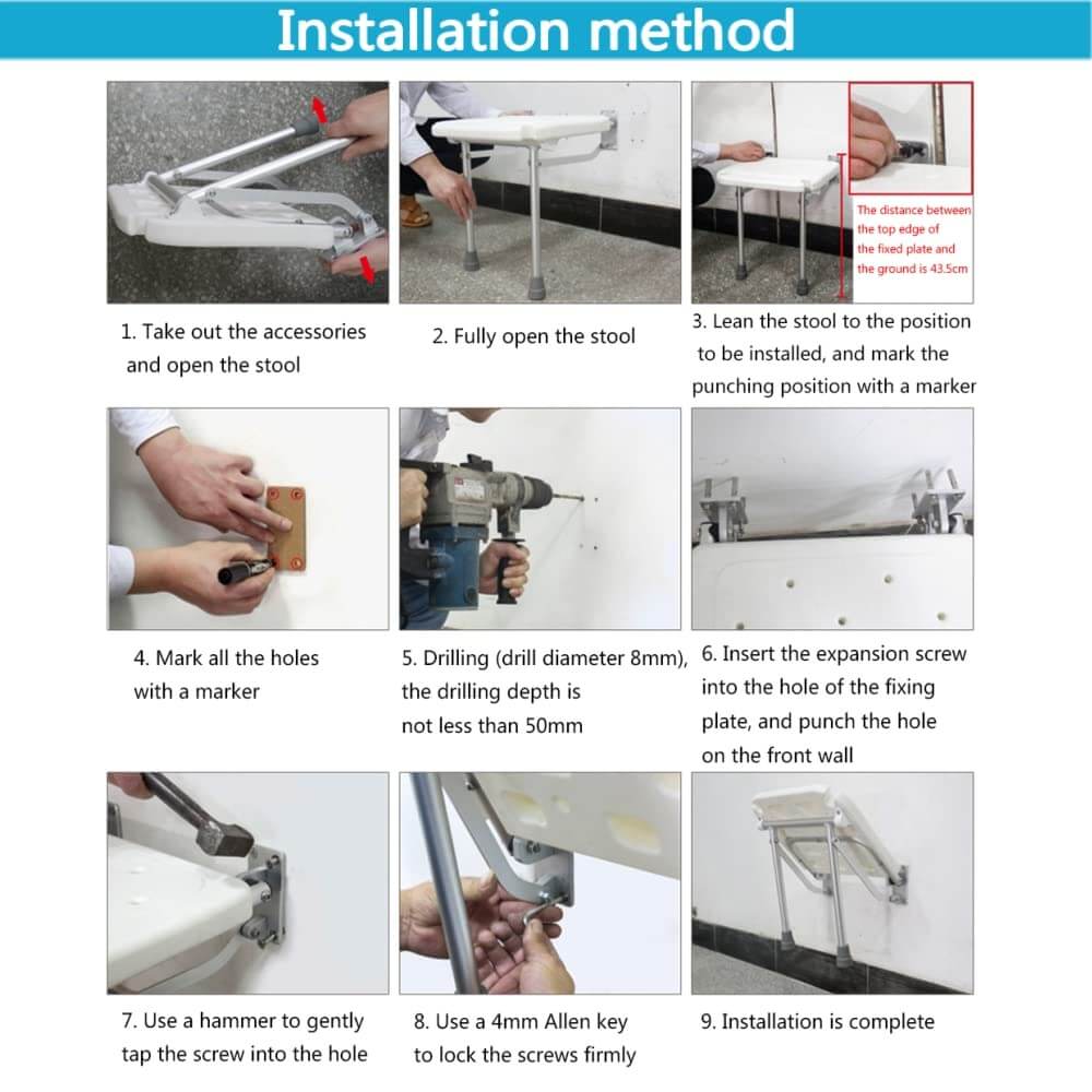 Folding Shower Seat - Image 6