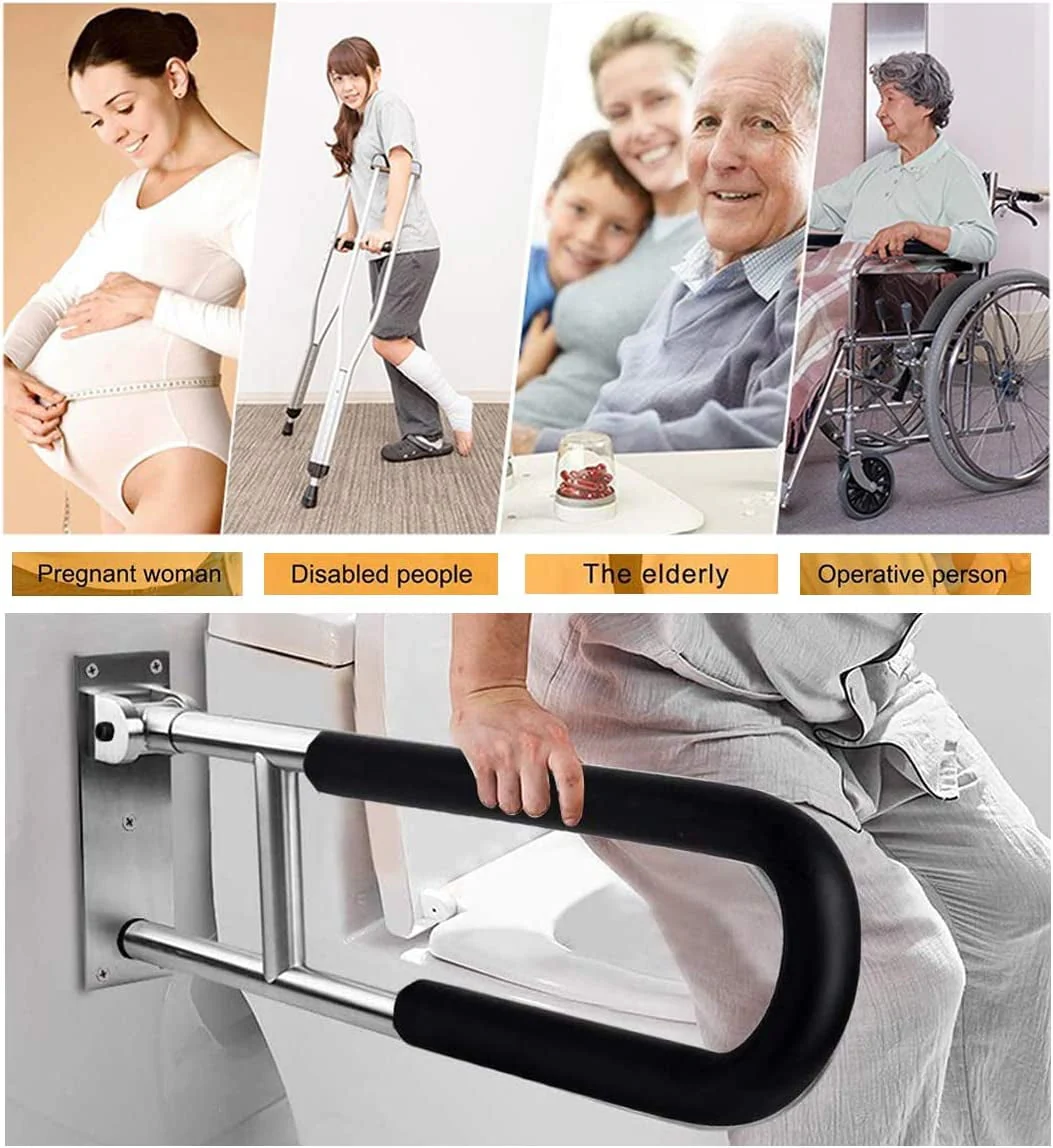 Premium Folding Toilet Grab Bar - Image 9