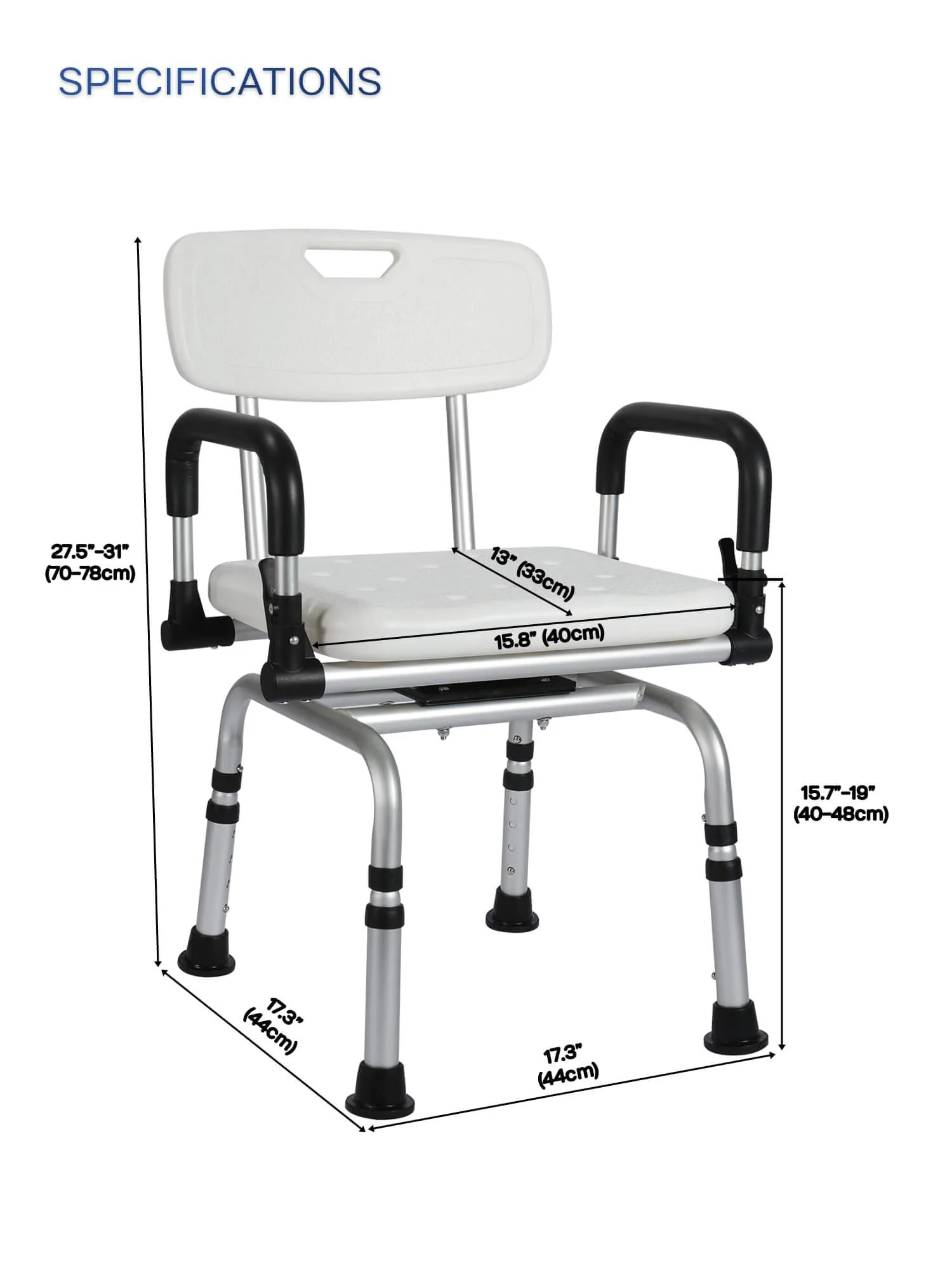 SafeSpin 360° Rotating Shower Throne - Image 5